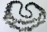 CGN545 27 inches fashion mixed gemstone beaded necklaces