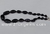 CGN76 18.5 inches 10*14mm � 20*35mm nuggets blue goldstone necklaces