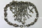 CGN832 20 inches stylish grey agate gemstone statement necklaces