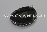 CGP3035 35*65mm - 45*60mm freeform agate gemstone pendants