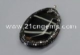 CGP3070 50*65mm - 55*70mm freeform agate gemstone pendants