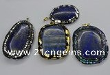 CGP3148 30*45mm - 45*65mm freeform lapis lazuli pendants