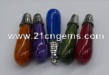 CGP3160 20*75mm - 20*80mm teardrop agate gemstone pendants