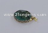 CGP3291 25*30mm - 30*35mm faceted freeform fluorite pendants
