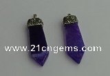 CGP341 12*50mm - 15*55mm arrowhead agate pendants wholesale