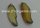 CGP396 25*70mm carved bone pendants wholesale