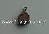 CGP470 15*20mm teardrop crystal glass pendants wholesale