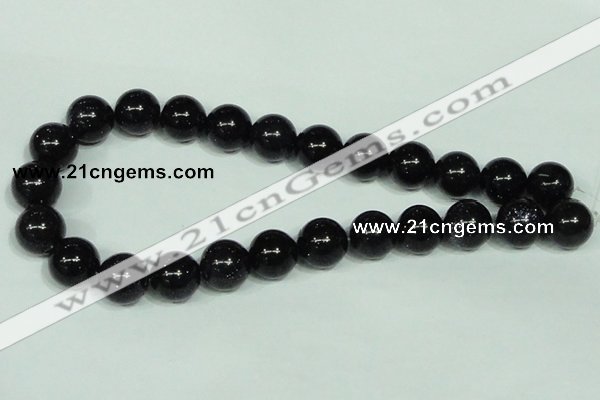 CGS102 15.5 inches 16mm round blue goldstone beads wholesale