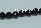 CGS106 15.5 inches 8mm faceted round blue goldstone beads wholesale