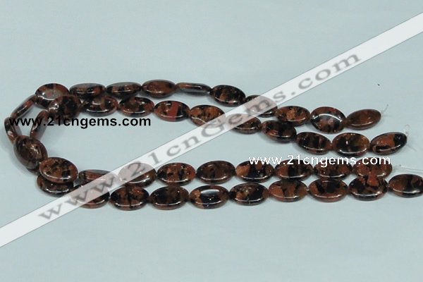 CGS211 15.5 inches 13*18mm oval blue & brown goldstone beads wholesale