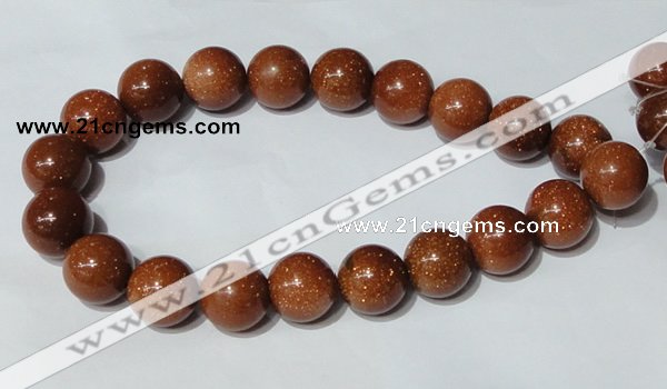 CGS56 15.5 inches 20mm round goldstone beads wholesale