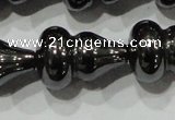 CHE193 15.5 inches 12*18mm calabash hematite beads wholesale