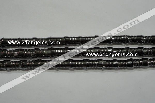 CHE207 15.5 inches 8*12mm bamboo hematite beads wholesale