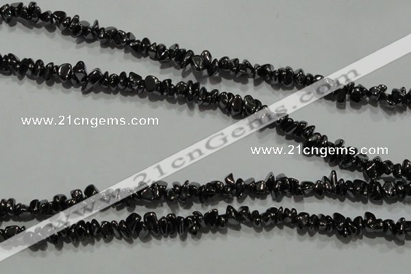 CHE306 15.5 inches 3*5mm – 6*8mm hematite chips beads wholesale