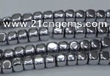 CHE858 15.5 inches 3*3mm dice platedhematite beads wholesale