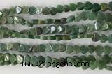 CHG107 15.5 inches 6mm flat heart jasper gemstone beads wholesale