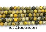CHJ122 15.5 inches 10mm round honeybee jasper gemstone beads