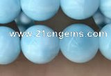 CHM303 15.5 inches 10mm round blue hemimorphite gemstone beads