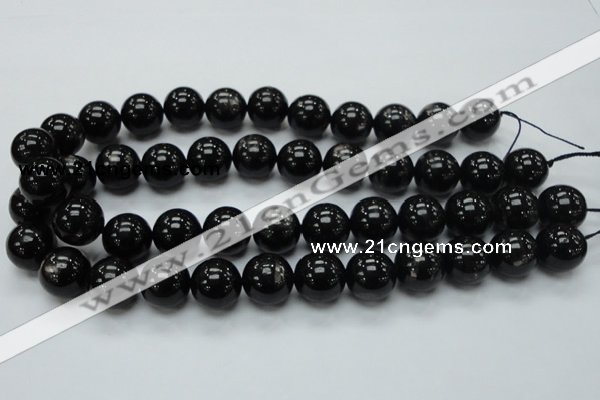 CHS03 15.5 inches 16mm round natural hypersthene gemstone beads