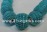 CIB401 17mm round fashion Indonesia jewelry beads wholesale