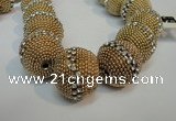 CIB425 25mm round fashion Indonesia jewelry beads wholesale