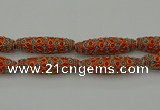 CIB635 16*60mm rice fashion Indonesia jewelry beads wholesale