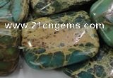 CIJ22 15.5 inches 30*40mm rectangle impression jasper beads wholesale