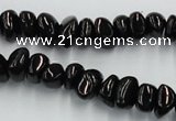 CJB32 16 inches 7*10mm chips natural jet gemstone beads wholesale