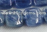 CKC527 15.5 inches 20mm square natural Brazilian kyanite beads