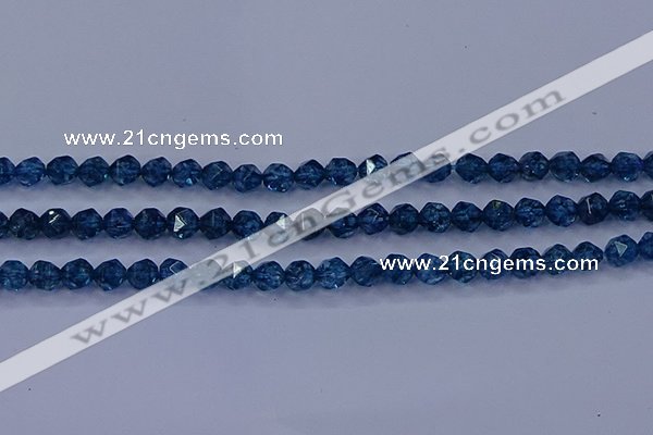 CKC711 15.5 inches 6mm faceted nuggets imitation kyanite beads