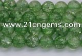CKQ336 15.5 inches 6mm round dyed crackle quartz beads wholesale