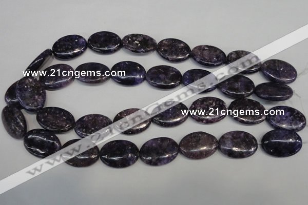 CKU42 15.5 inches 18*25mm oval purple kunzite beads wholesale