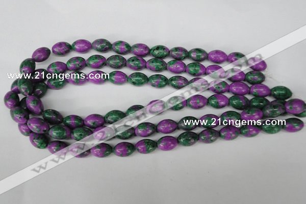 CLA503 15.5 inches 10*14mm rice synthetic lapis lazuli beads