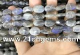 CLB1042 15.5 inches 10*14mm faceted oval labradorite beads wholesale