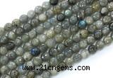 CLB1231 15.5 inches 6mm faceted round labradorite gemstone beads