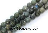 CLB1235 15.5 inches 14mm faceted round labradorite gemstone beads