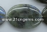 CLB137 15.5 inches 30*40mm oval labradorite gemstone beads