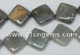 CLB154 15.5 inches 12*12mm diamond labradorite gemstone beads