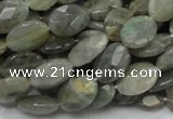 CLB41 15.5 inches 10*14mm faceted oval labradorite gemstone beads