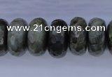 CLB58 15.5 inches 10*20mm faceted rondelle labradorite beads