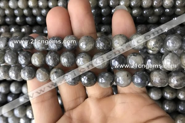 CLB883 15.5 inches 10mm faceted round AB-color labradorite beads