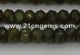 CLB957 15.5 inches 6*10mm faceted rondelle labradorite beads