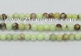 CLE30 15.5 inches 4mm round lemon turquoise beads wholesale