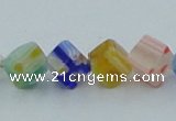 CLG568 16 inches 6*6mm cube lampwork glass beads wholesale