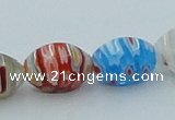 CLG609 5PCS 16 inches 8*12mm rice lampwork glass beads wholesale