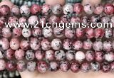 CLJ506 15.5 inches 4mm,6mm,8mm,10mm & 12mm round sesame jasper beads