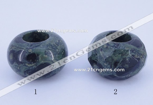 CLO24 19*30mm rondelle loose kambaba jasper gemstone beads wholesale