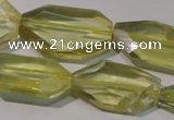 CLQ260 15.5 inches 15*18mm – 20*32mm faceted freeform lemon quartz beads