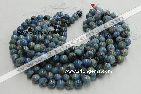 CLR02 16 inches 8mm round larimar gemstone beads wholesale
