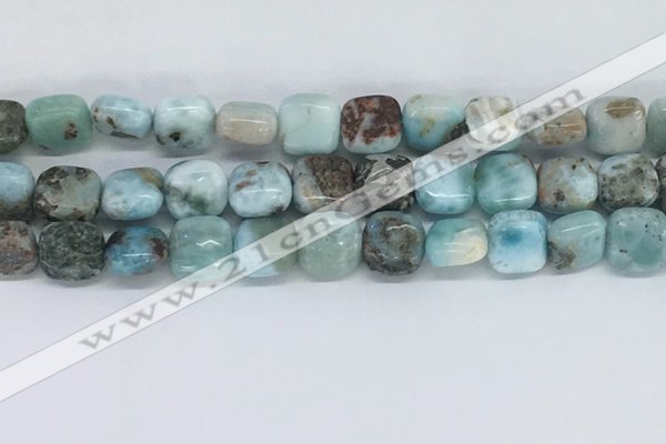 CLR125 15.5 inches 8*8mm square larimar gemstone beads